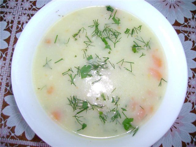 Суп-пюре с петрушкой